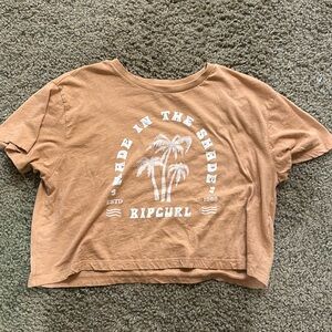 Ripcurl, size small, brown, crop tee
